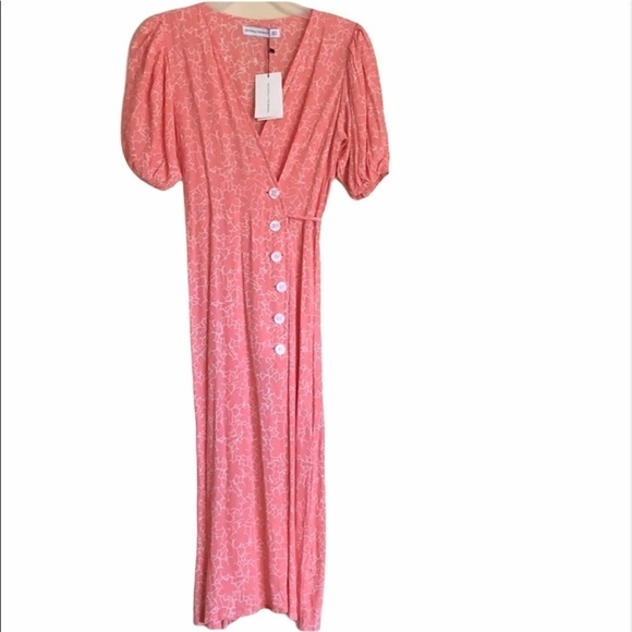 NWT Faithful The Brand Fran Midi Dress in Maurie Floral Print,V-Neck,Sz 4(S) - Picture 7 of 16